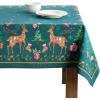 image:imageMaison d Hermine Table Cloth Rectangle Table 100 Cotton 60 x 90 Inches Fall Tablecloth Reusable Everyday Use for Thanksgiving Christmas Decorations Dining Farmhouse Party Hygge Christmas