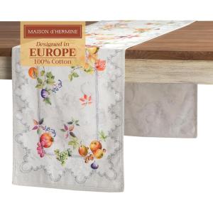 image:imageMaison d Hermine Table Runner 100 Cotton Double Layer Table Runners 72 inches Long for Thanksgiving Christmas Decorations Home Kitchen Dining Party Wedding Fruit DHiver 145 x 72