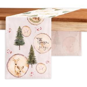 image:imageMaison d Hermine Table Runner 100 Cotton Single Layer Table Runners 48 inches Long for Thanksgiving Christmas Decorations Home Kitchen Dining Party Wedding Mountain Life 145 x 48