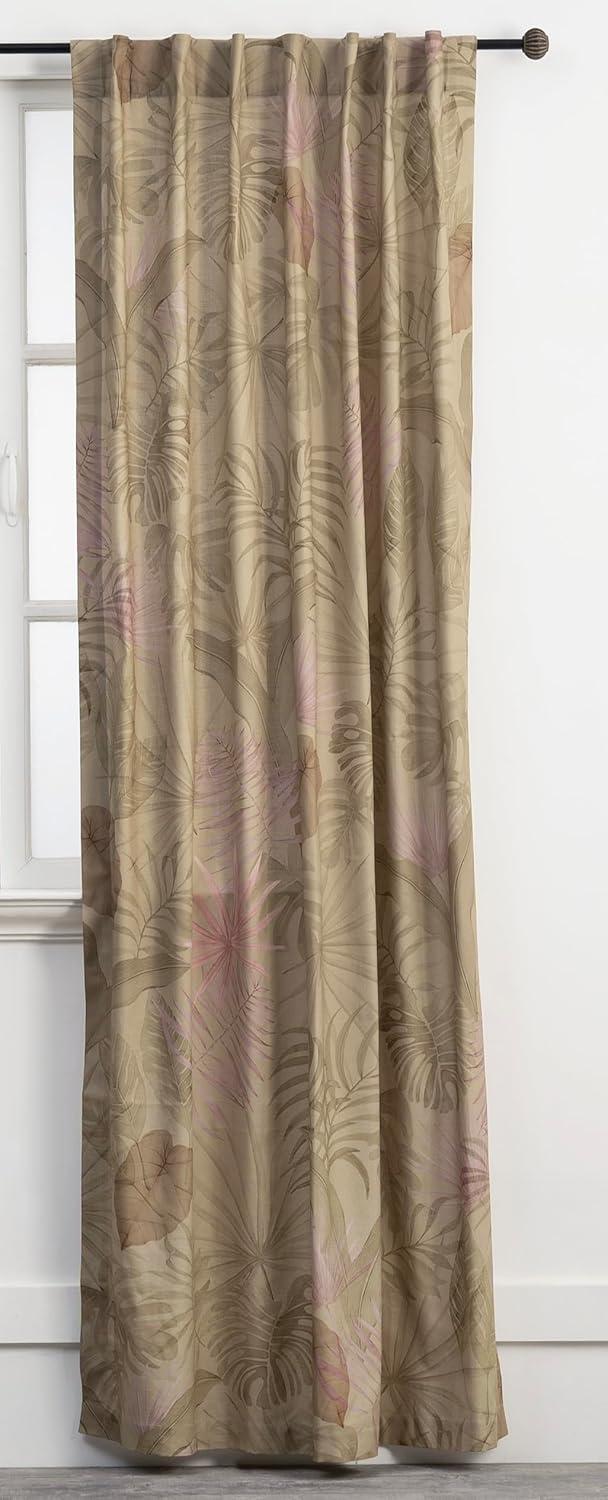 image:imageMaison d Hermine Curtains for Living Room 100 Cotton 124 inch Length Two Panel Light Filtering Curtains for Window with Rod and Loop Pockets Gifts for Mothers Day Creole  Olive Grey 50W x 124L