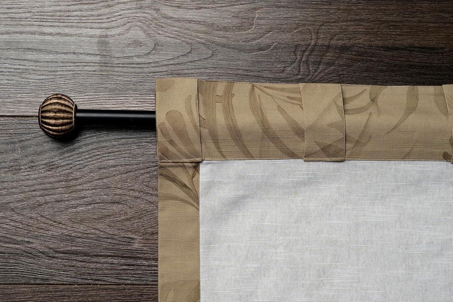 image:imageMaison d Hermine Curtains for Living Room 100 Cotton 124 inch Length Two Panel Light Filtering Curtains for Window with Rod and Loop Pockets Gifts for Mothers Day Creole  Olive Grey 50W x 124L