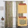 image:imageMaison d Hermine Curtains for Living Room 100 Cotton 124 inch Length Two Panel Light Filtering Curtains for Window with Rod and Loop Pockets Gifts for Mothers Day Creole  Olive Grey 50W x 124L