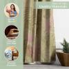image:imageMaison d Hermine Curtains for Living Room 100 Cotton 124 inch Length Two Panel Light Filtering Curtains for Window with Rod and Loop Pockets Gifts for Mothers Day Creole  Olive Grey 50W x 124L