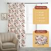 image:imageMaison d Hermine Curtains for Living Room 100 Cotton 124 inch Length Two Panel Light Filtering Curtains for Windows with Rod and Loop Pockets Gifts for Mothers Day Blossom  Florie 50W x 124L