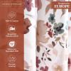 image:imageMaison d Hermine Curtains for Living Room 100 Cotton 124 inch Length Two Panel Light Filtering Curtains for Windows with Rod and Loop Pockets Gifts for Mothers Day Blossom  Florie 50W x 124L