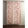 image:imageMaison d Hermine Curtains for living room 100 Cotton 96 inch length One Panel Light Filtering Toile Curtains for Bedroom Windows with rod and loop Pockets Drapes Paradise Lacquer Red 50W x 96L