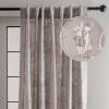 image:imageMaison d Hermine Curtains for Living Room 100 Cotton 124 inch Length One Panel Light Filtering Toile Curtains for Bedroom Windows with Rod and Loop Pockets Drapes Joli Jouy Beige 50 W x 124 L
