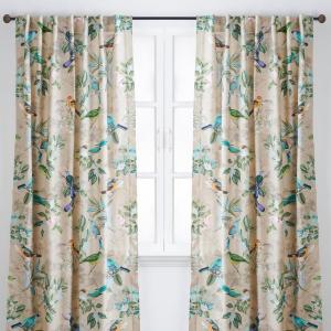 image:imageMaison d Hermine Curtains for Living Room 100 Cotton 108 inch Length Two Panel Light Filtering Curtains for Windows with Rod and Loop Pockets Gifts for Mothers Day Solstice  Beige 50W x 108L