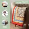 image:imageMaison d Hermine Throw Blanket for Couch Lightweight Soft Warm Breathable Cotton Throw Blankets for Bed Girls Boys Women Men Travel Living Room Gifts for Mothers Day 60 X 80 Summer Whisper02  Jaipur