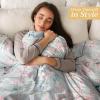 image:imageMaison d Hermine Throw Blanket for Couch Lightweight Soft Warm Breathable Cotton Throw Blankets for Bed Girls Boys Women Men Travel Living Room Gifts for Mothers Day 60 X 80 Summer Whisper25  Blossoms in Spring