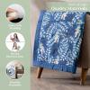 image:imageMaison d Hermine Throw Blanket for Couch Lightweight Soft Warm Breathable Cotton Throw Blankets for Bed Girls Boys Women Men Travel Living Room Gifts for Mothers Day 60 X 80 Summer Whisper29  Feuillage