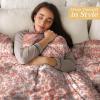 image:imageMaison d Hermine Throw Blanket for Couch Lightweight Soft Warm Breathable Cotton Throw Blankets for Bed Girls Boys Women Men Travel Living Room Gifts for Mothers Day 60 X 80 Summer Whisper07  Cachemire