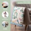 image:imageMaison d Hermine Throw Blanket for Couch Lightweight Soft Warm Breathable Cotton Throw Blankets for Bed Girls Boys Women Men Travel Living Room Gifts for Mothers Day 60 X 80 Summer Whisper05  Hokuzai