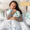 image:imageMaison d Hermine Throw Blanket for Couch Lightweight Soft Warm Breathable Cotton Throw Blankets for Bed Girls Boys Women Men Travel Living Room Gifts for Mothers Day 60 X 80 Summer Whisper14  Snowy World