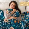 image:imageMaison d Hermine Throw Blanket for Couch Lightweight Soft Warm Breathable Cotton Throw Blankets for Bed Girls Boys Women Men Travel Living Room Gifts for Mothers Day 60 X 80 Summer Whisper22  Luxury Loft  Dark Teal