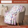 image:imageMaison d Hermine Throw Blanket for Couch Lightweight Soft Warm Breathable Cotton Throw Blankets for Bed Girls Boys Women Men Travel Living Room Gifts for Mothers Day 60 X 80 Summer Whisper43  Chardon