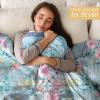 image:imageMaison d Hermine Throw Blanket for Couch Lightweight Soft Warm Breathable Cotton Throw Blankets for Bed Girls Boys Women Men Travel Living Room Gifts for Mothers Day 60 X 80 Summer Whisper12  Sweet Rose Lavender