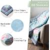 image:imageMaison d Hermine Throw Blanket for Couch Lightweight Soft Warm Breathable Cotton Throw Blankets for Bed Girls Boys Women Men Travel Living Room Gifts for Mothers Day 60 X 80 Summer Whisper12  Sweet Rose Lavender