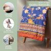 image:imageMaison d Hermine Throw Blanket for Couch Lightweight Soft Warm Breathable Cotton Throw Blankets for Bed Girls Boys Women Men Travel Living Room Gifts for Mothers Day 60 X 80 Summer Whisper15  Kelim