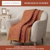 image:imageMaison d Hermine Throw Blanket for Couch Lightweight Soft Warm Breathable Cotton Throw Blankets for Bed Girls Boys Women Men Travel Living Room Gifts for Mothers Day 60 X 80 Summer Whisper24  Sofia