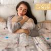 image:imageMaison d Hermine Throw Blanket for Couch Lightweight Soft Warm Breathable Cotton Throw Blankets for Bed Girls Boys Women Men Travel Living Room Gifts for Mothers Day 60 X 80 Summer Whisper09  Birdies on Wire