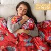 image:imageMaison d Hermine Throw Blanket for Couch Lightweight Soft Warm Breathable Cotton Throw Blankets for Bed Girls Boys Women Men Travel Living Room Gifts for Mothers Day 60 X 80 Summer Whisper17  Happy Florals