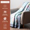 image:imageMaison d Hermine Throw Blanket for Couch Lightweight Soft Warm Breathable Cotton Throw Blankets for Bed Girls Boys Women Men Travel Living Room Gifts for Mothers Day 60 X 80 Summer Whisper12  Sweet Rose Lavender