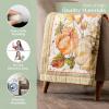 image:imageMaison d Hermine Throw Blanket for Couch Lightweight Soft Warm Breathable Cotton Throw Blankets for Bed Girls Boys Women Men Travel Living Room Gifts for Mothers Day 60 X 80 Summer Whisper35  Pumpkin Passion