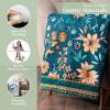 image:imageMaison d Hermine Throw Blanket for Couch Lightweight Soft Warm Breathable Cotton Throw Blankets for Bed Girls Boys Women Men Travel Living Room Gifts for Mothers Day 60 X 80 Summer Whisper22  Luxury Loft  Dark Teal