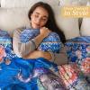 image:imageMaison d Hermine Throw Blanket for Couch Lightweight Soft Warm Breathable Cotton Throw Blankets for Bed Girls Boys Women Men Travel Living Room Gifts for Mothers Day 60 X 80 Summer Whisper27  Peacock