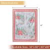 image:imageMaison d Hermine Throw Blanket for Couch Lightweight Soft Warm Breathable Cotton Throw Blankets for Bed Girls Boys Women Men Travel Living Room Gifts for Mothers Day 60 X 80 Summer Whisper18  Rural Christmas