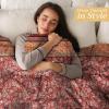 image:imageMaison d Hermine Throw Blanket for Couch Lightweight Soft Warm Breathable Cotton Throw Blankets for Bed Girls Boys Women Men Travel Living Room Gifts for Mothers Day 60 X 80 Summer Whisper04  Surya
