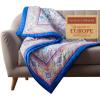 image:imageMaison d Hermine Throw Blanket for Couch Lightweight Soft Warm Breathable Cotton Throw Blankets for Bed Girls Boys Women Men Travel Living Room Gifts for Mothers Day 60 X 80 Summer Whisper13  Indian Floral