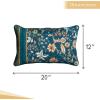 image:imageMaison d Hermine Decorative Pillow Covers 12 x 20 inch Rectangle 100 Cotton Throw Pillow Covers with Invisible Zipper  Living Room Couch Chair Sofas Gifts  Mothers Day  Luxury Loft  Dark Teal