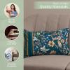 image:imageMaison d Hermine Decorative Pillow Covers 12 x 20 inch Rectangle 100 Cotton Throw Pillow Covers with Invisible Zipper  Living Room Couch Chair Sofas Gifts  Mothers Day  Luxury Loft  Dark Teal