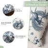 image:imageMaison d Hermine Decorative Pillow Covers 18 x 18 inch Square 100 Cotton Toile Throw Pillow Covers with Invisible Zipper for Living Room Couch Chair Sofas Gifts for Mothers Day  Paradise  Delft