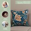 image:imageMaison d Hermine Decorative Pillow Covers 20 x 20 inch Square 100 Cotton Throw Pillow Covers with Invisible Zipper for Living Room Couch Chair Sofas Gifts for Mothers Day  Luxury Loft  Dark Teal