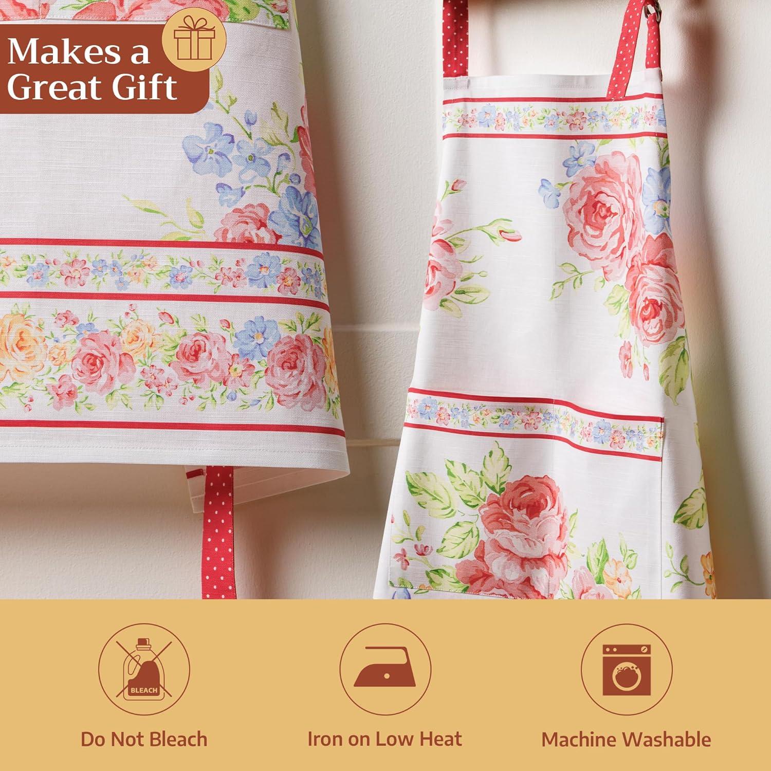 image:imageMaison d Hermine 100 Cotton Apron for women with Pocket Kitchen Chef Apron for Men Cooking Mothers Day Gifts018  Vintage Floral