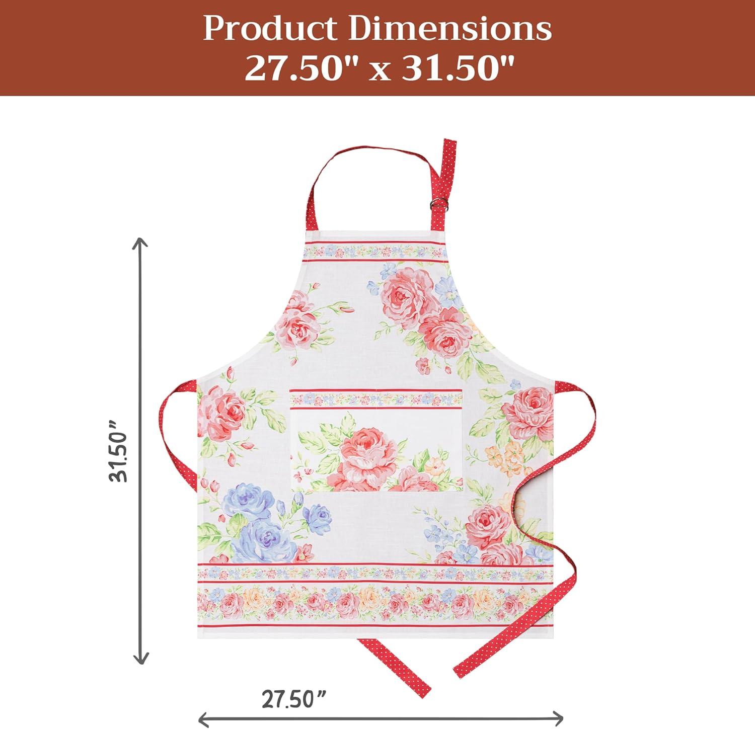 image:imageMaison d Hermine 100 Cotton Apron for women with Pocket Kitchen Chef Apron for Men Cooking Mothers Day Gifts018  Vintage Floral