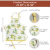 image:imageMaison d Hermine 100 Cotton Apron for women with Pocket Kitchen Chef Apron for Men Cooking Mothers Day Gifts002  Limoncello
