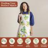 image:imageMaison d Hermine 100 Cotton Apron for women with Pocket Kitchen Chef Apron for Men Cooking Mothers Day Gifts002  Limoncello