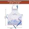 image:imageMaison d Hermine 100 Cotton Apron for women with Pocket Kitchen Chef Apron for Men Cooking Mothers Day Gifts007  Amsterdam Canals