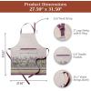 image:imageMaison d Hermine 100 Cotton Apron for women with Pocket Kitchen Chef Apron for Men Cooking Mothers Day Gifts012  Fanny Lavender