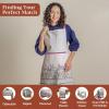 image:imageMaison d Hermine 100 Cotton Apron for women with Pocket Kitchen Chef Apron for Men Cooking Mothers Day Gifts012  Fanny Lavender