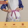 image:imageMaison d Hermine 100 Cotton Apron for women with Pocket Kitchen Chef Apron for Men Cooking Mothers Day Gifts012  Fanny Lavender