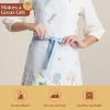 image:imageMaison d Hermine 100 Cotton Apron for women with Pocket Kitchen Chef Apron for Men Cooking Mothers Day Gifts014  Fleurs De Mai