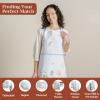 image:imageMaison d Hermine 100 Cotton Apron for women with Pocket Kitchen Chef Apron for Men Cooking Mothers Day Gifts014  Fleurs De Mai
