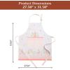 image:imageMaison d Hermine 100 Cotton Apron for women with Pocket Kitchen Chef Apron for Men Cooking Mothers Day Gifts016  Bunny Party