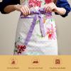 image:imageMaison d Hermine 100 Cotton Apron for women with Pocket Kitchen Chef Apron for Men Cooking Mothers Day Gifts023  Summer Joy
