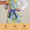 image:imageMaison d Hermine 100 Cotton Apron for women with Pocket Kitchen Chef Apron for Men Cooking Mothers Day Gifts025  Citrus